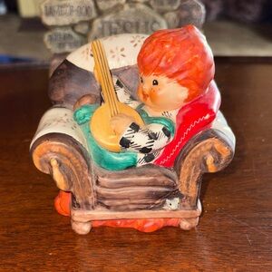 Goebel Hummel Figurine vtg Germany Redheads byj22 Off Key 1958 banjo